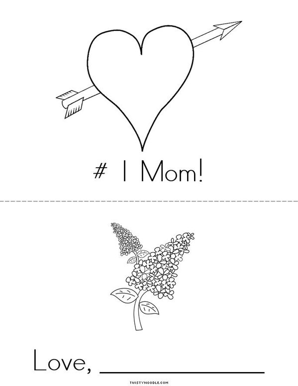 # 1 Mom! Mini Book - Sheet 2