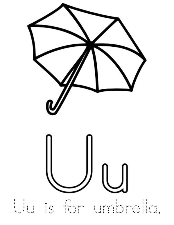 Umbrella Mini Book - Sheet 2