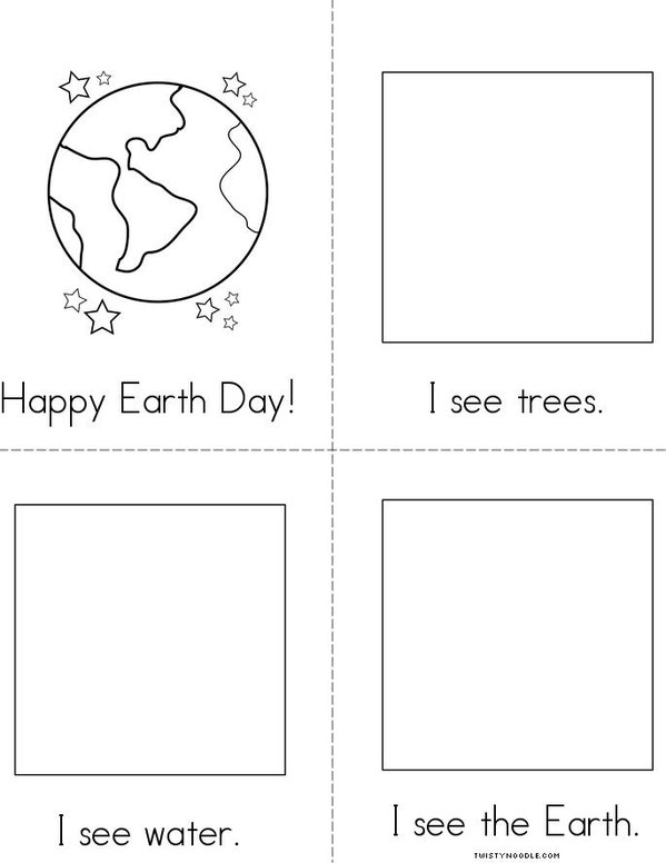 Earth Day Activities for Target Blank Books - Move Mountains in Kindergarten