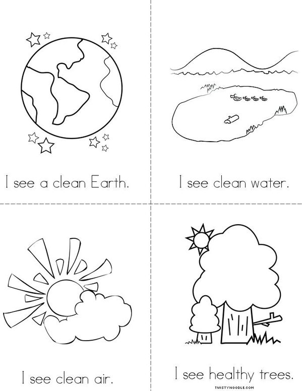 I see a clean Earth! Mini Book