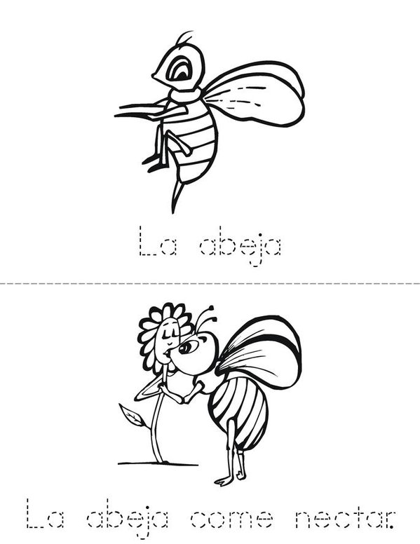 La abeja Mini Book - Sheet 1