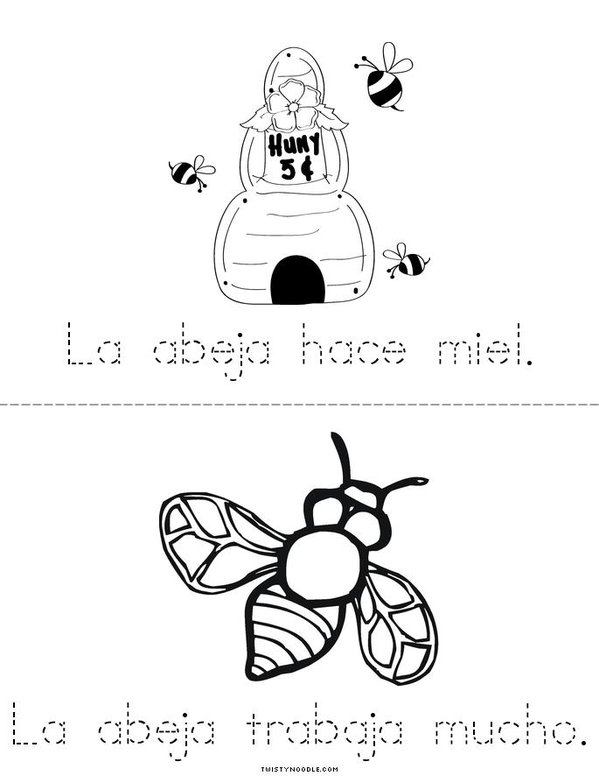 La abeja Mini Book - Sheet 2