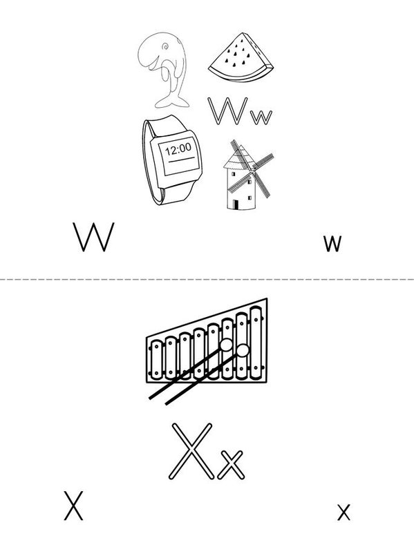 Abc book  Mini Book - Sheet 13