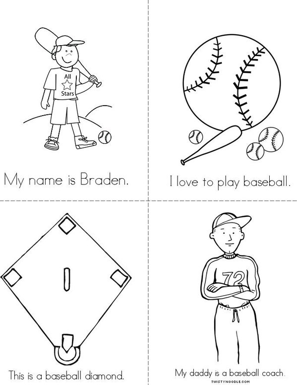 My Baseball Book Mini Book