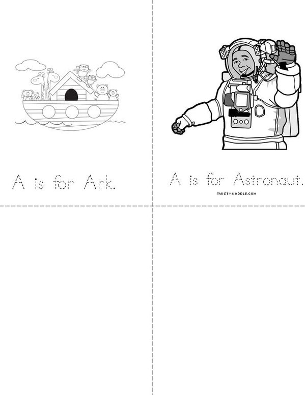 A is for.. Book.  Mini Book - Sheet 2