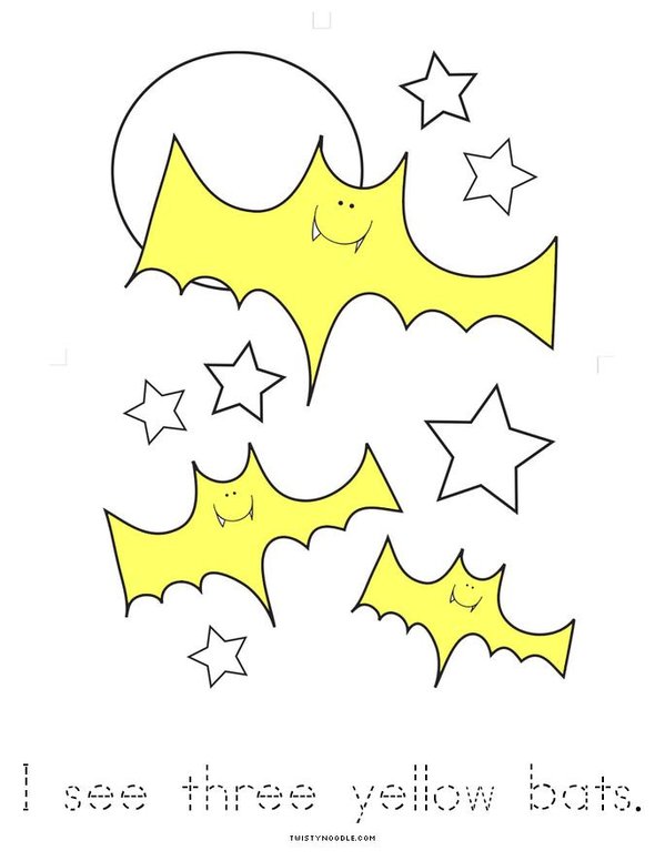 I See Bats Mini Book - Sheet 4