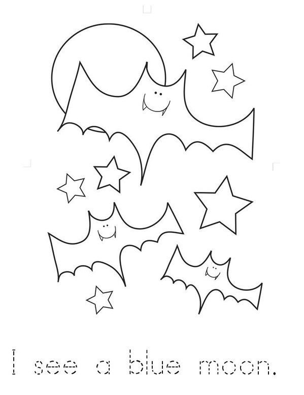 Batty for Halloween! Mini Book - Sheet 1
