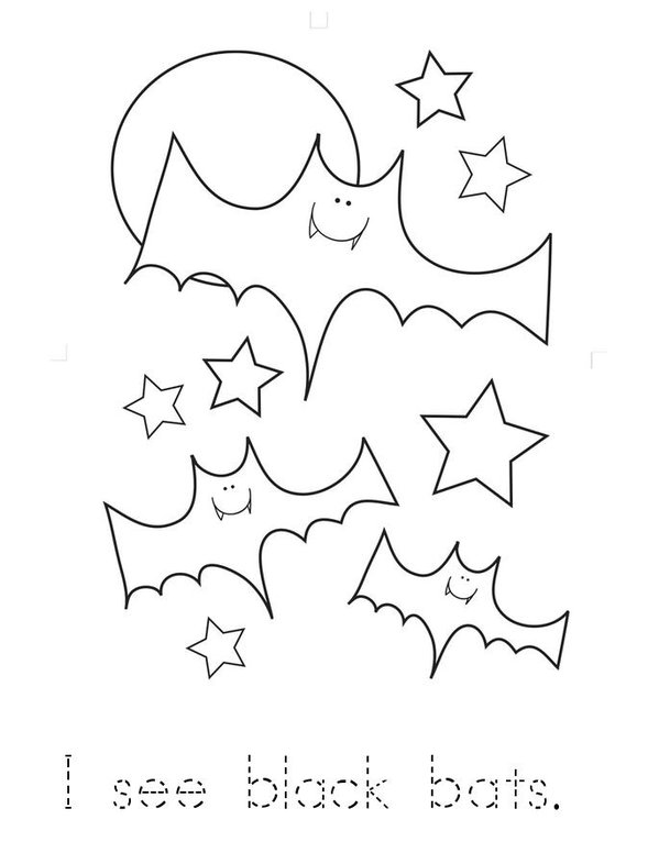 Batty for Halloween! Mini Book - Sheet 3