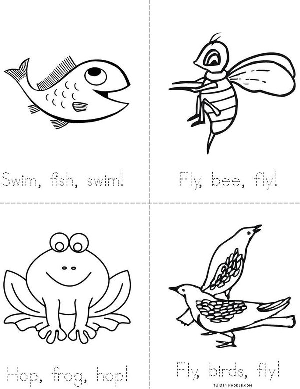 Swim, Fish, Swim! Mini Book