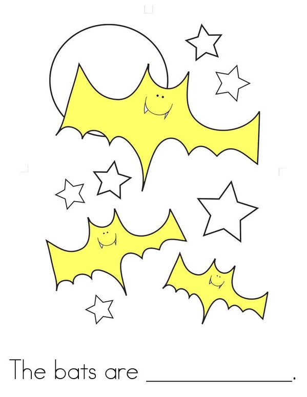 The Bats!  Mini Book - Sheet 1