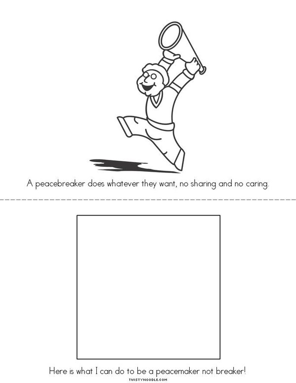 Peacemaker not Breaker Mini Book - Sheet 2