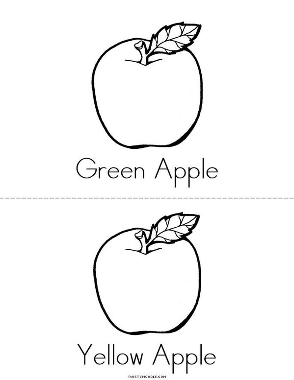 My Apple Book Mini Book - Sheet 2