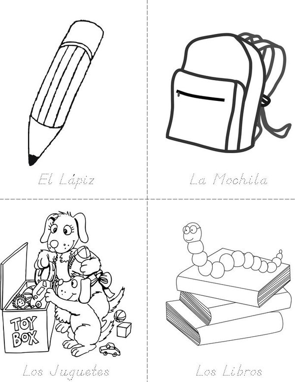 De Regreso a la Escuela Mini Book - Sheet 1