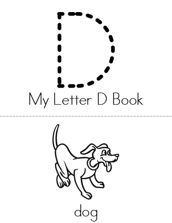 My Letter D Book Mini Book - Sheet 1