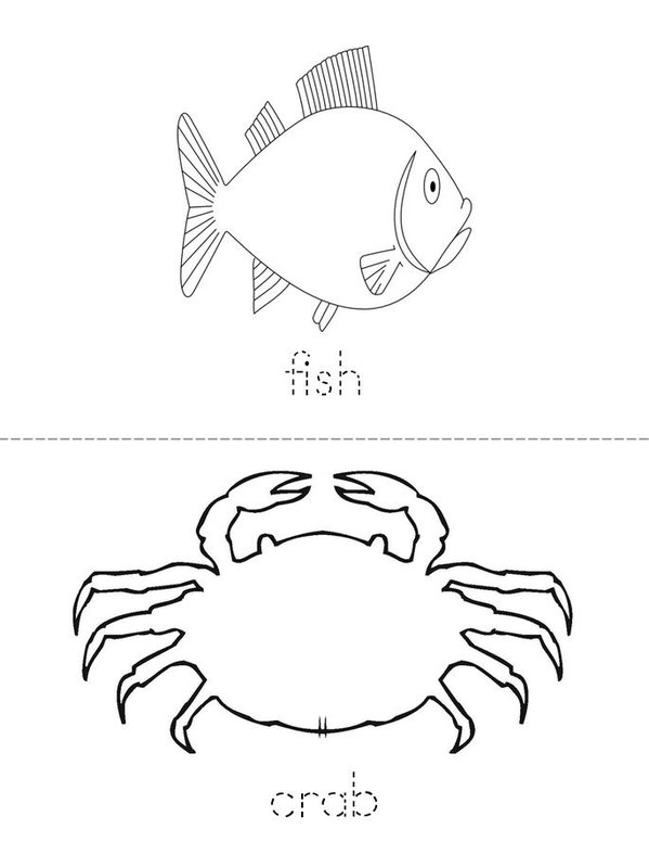 Fish Mini Book - Sheet 1