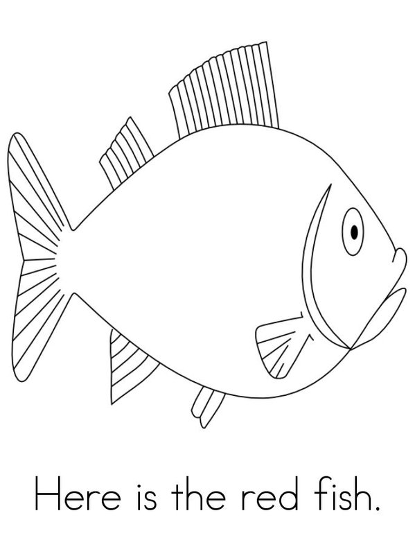 The Fish Color Book Mini Book - Sheet 2
