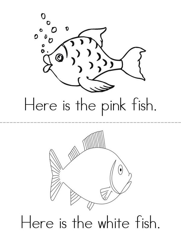 The Fish Color Book Mini Book - Sheet 5