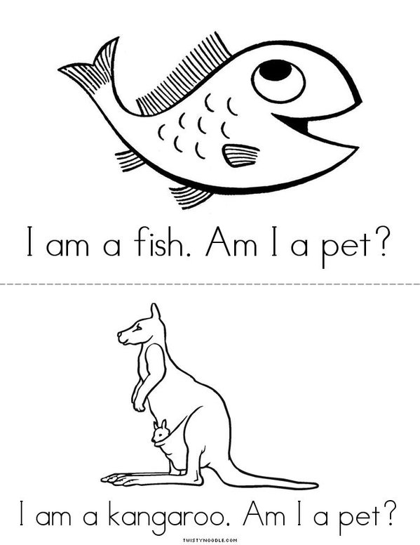 Am I a Pet? Mini Book - Sheet 3