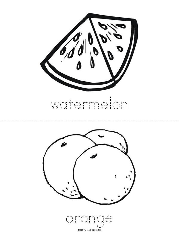 My Fruit Book Mini Book - Sheet 4