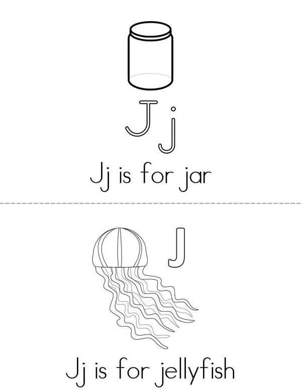 J Mini Book - Sheet 1