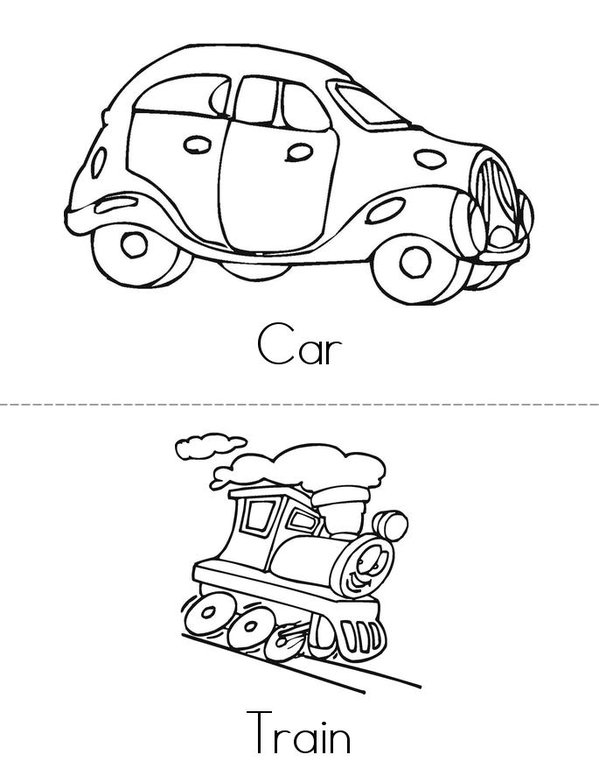 transport Mini Book - Sheet 2