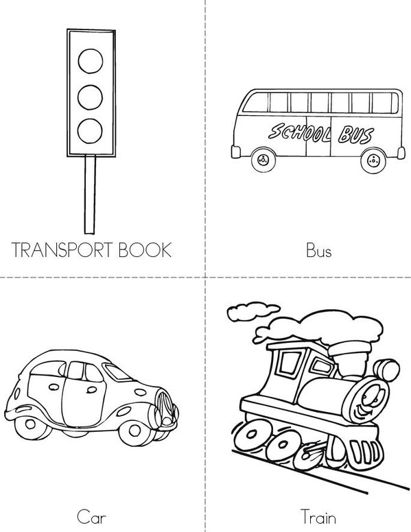 transport Mini Book - Sheet 1