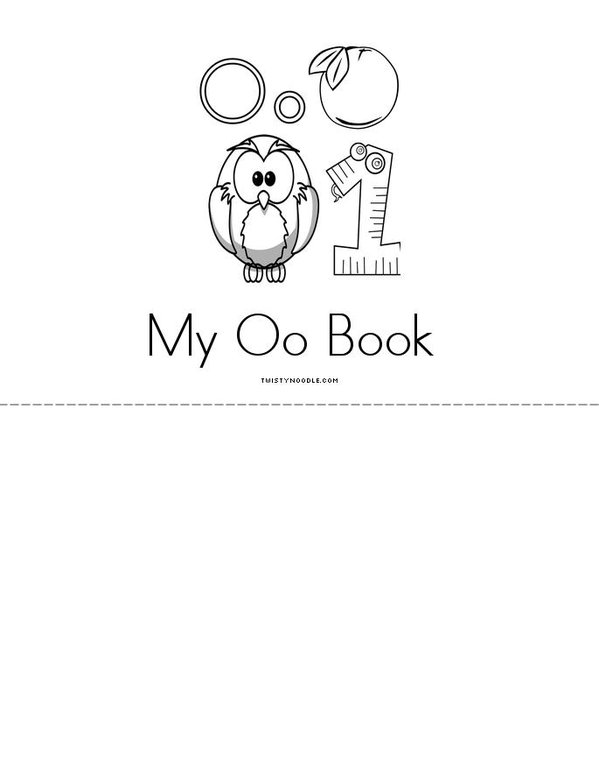 O is for... Mini Book - Sheet 3