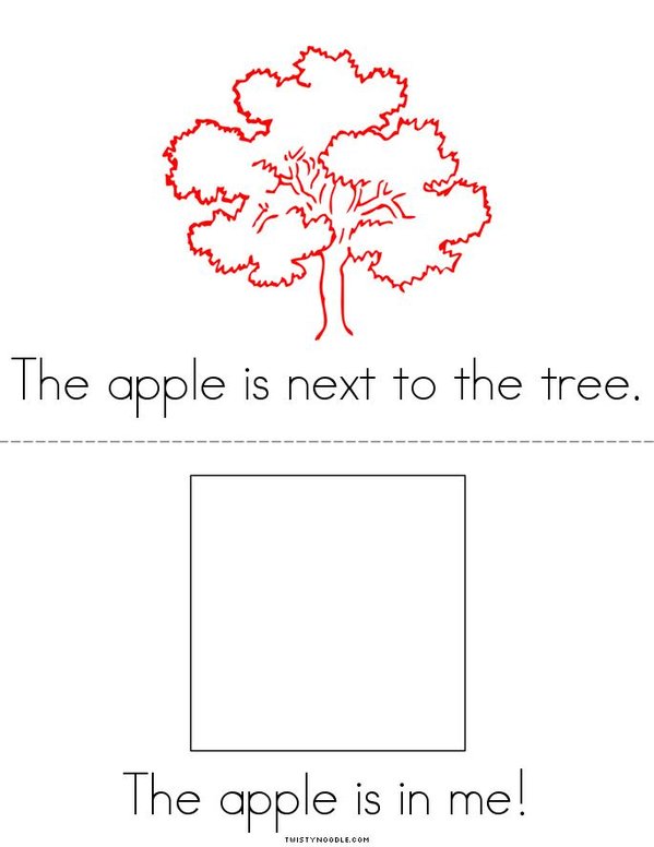 Where Is The Apple? Mini Book - Sheet 3