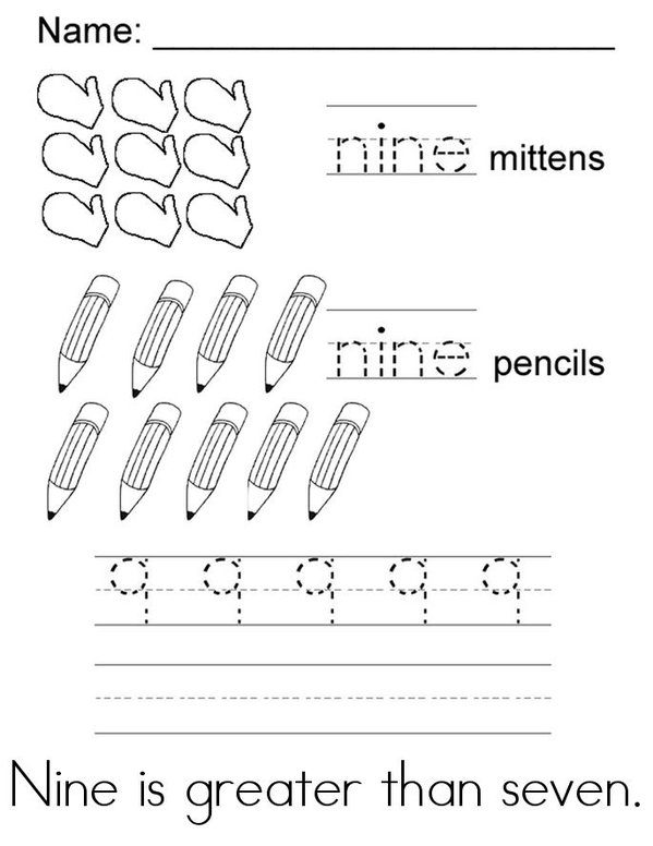 Greater than and Less than Mini Book - Sheet 9