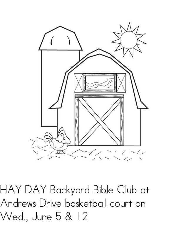 Hay Day Backyard Bible Club Mini Book - Sheet 1