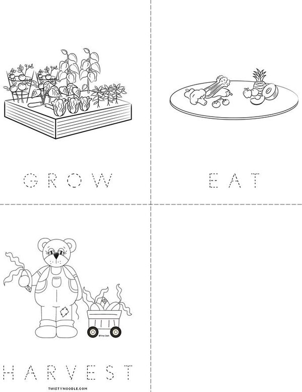 Plant Harvest Book Mini Book - Sheet 3