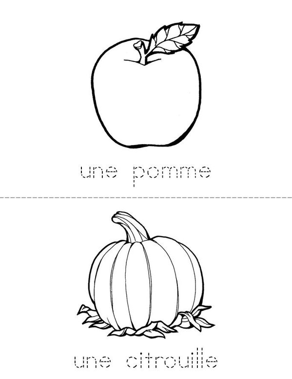 C'est l'automne! Mini Book - Sheet 2