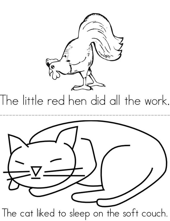 My Little Red Hen Book Twisty Noodle