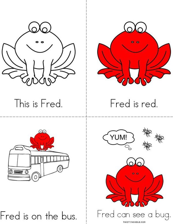 Fred the Frog Mini Book