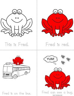 Fred the Frog- Tracing Book