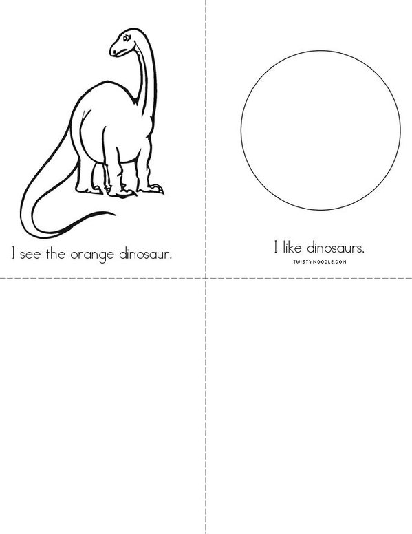 I See A Dinosaur Mini Book - Sheet 2