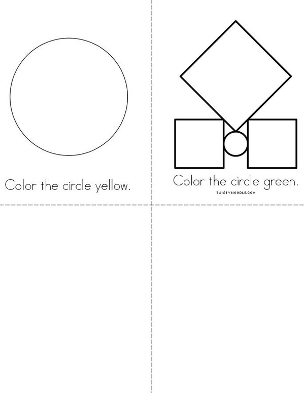 Color the Circles Mini Book - Sheet 2