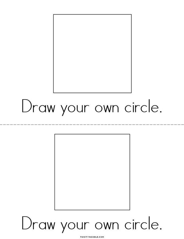 I See a Circle! Mini Book - Sheet 4