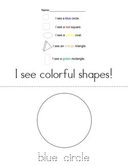 I See Colorful Shapes Book