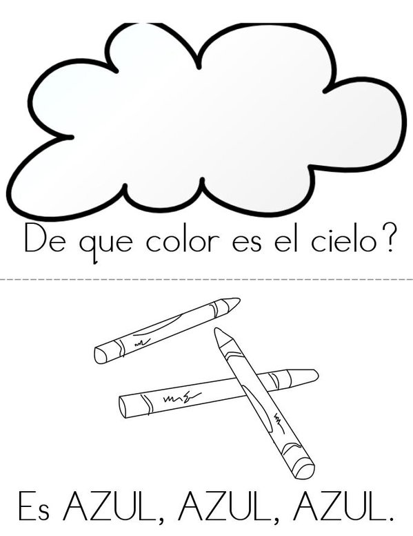 LOS COLORES DEL ARCO IRIS Mini Book - Sheet 5