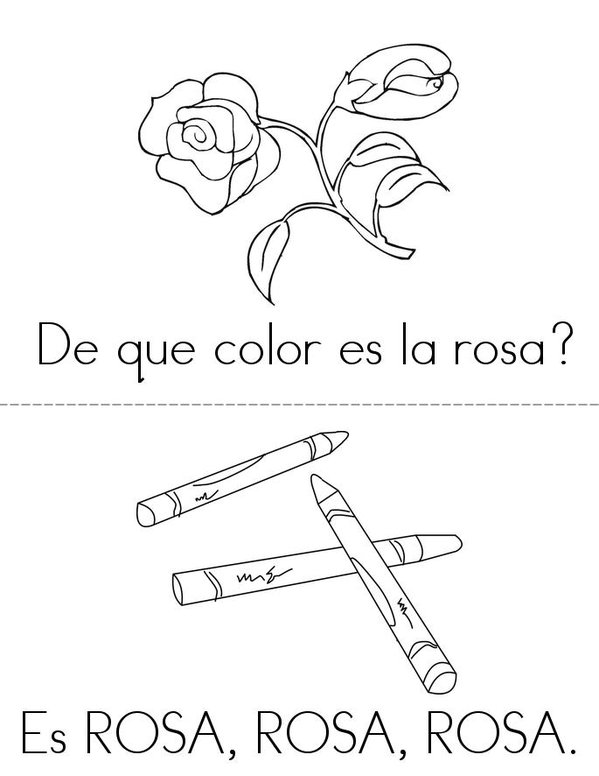 LOS COLORES DEL ARCO IRIS Mini Book - Sheet 7