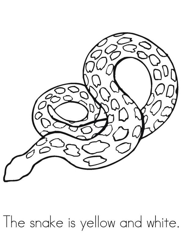 Snake (colors) Mini Book - Sheet 2