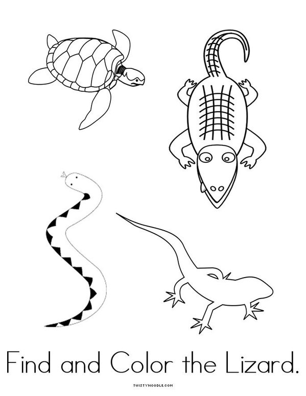 Lizard book Mini Book - Sheet 4