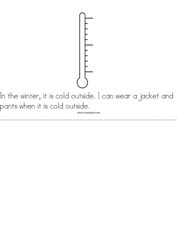 Weather Time Mini Book - Sheet 4