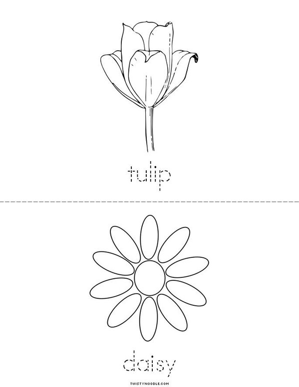 My Flowers Mini Book - Sheet 2