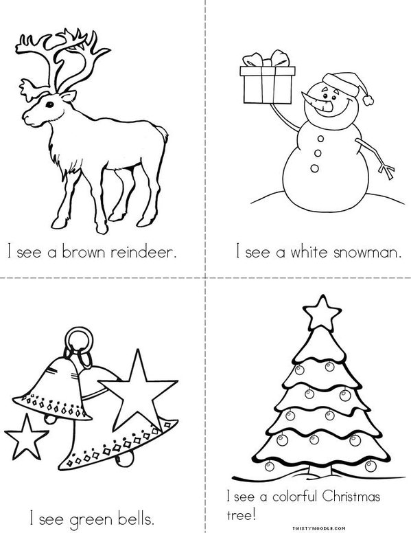 I See a Colorful Christmas Tree! Mini Book - Sheet 2