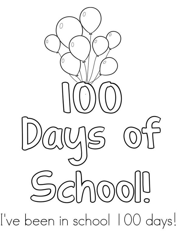100 Days Smarter! Mini Book - Sheet 1