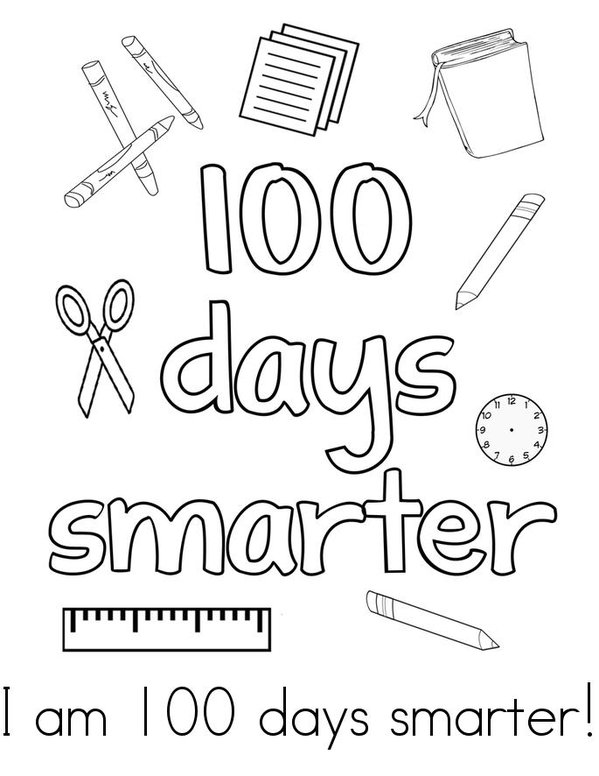 100 Days Smarter! Mini Book - Sheet 2