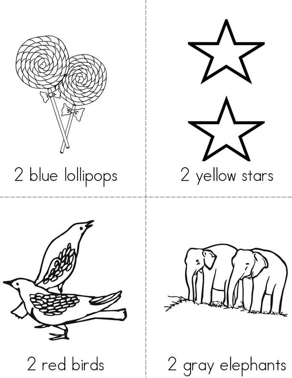 Color the Pairs Mini Book - Sheet 1