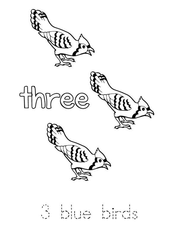 I Can Count Three! Mini Book - Sheet 1